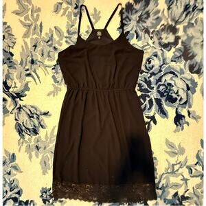 Bobeau Black Lace Spaghetti Strap Woman's Dress size XL